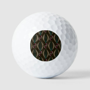 Balles De Golf Art déco : motif vintage géométrique.