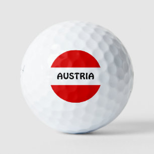 Balles De Golf AUTRICHE : Drapeau de l'Autriche