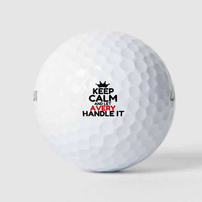 BALLES DE GOLF AVERY (Devant)