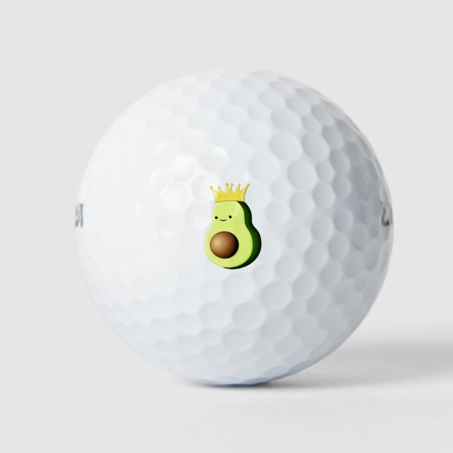 Balles De Golf Avocado Le Roi De Tous Les Fruits (Devant)
