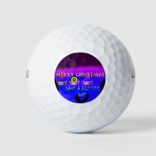Balles De Golf Ayez un joyeux Noël de Noël - Un numérique festif