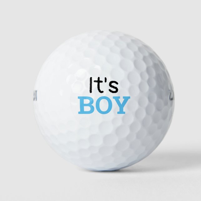 Balles De Golf Baby shower de golf c'est le garçon (Devant)