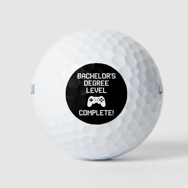 Balles De Golf Bachelor's Degree Niveau Complet Jeu Gamer (Devant)