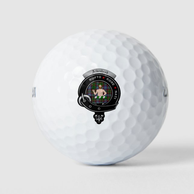Balles De Golf Badge de Clan Aikenhed Golf Balls (Devant)