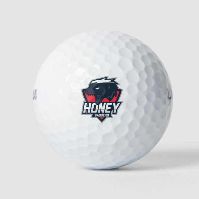 Balles De Golf Badgers de miel (Devant)
