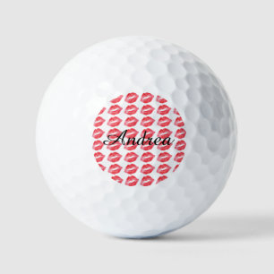Balles De Golf Baisers Monogramme Lipstick