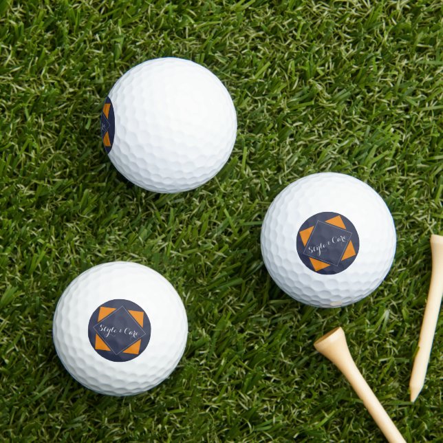 Balles De Golf Bal de golf 3 Pack Value avec logo d'entreprise pe (Herbe in situ)
