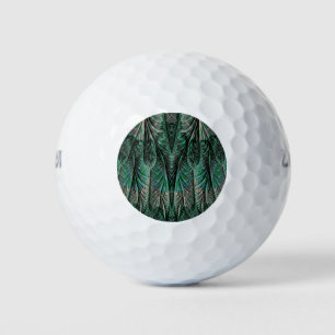 Balles De Golf Bal de golf à motif vert foncé - unique