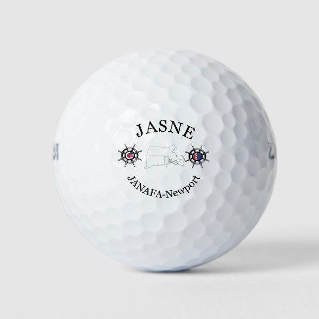 Balles De Golf Bal de golf - Logo rond JASNE-JANAFA (Devant)