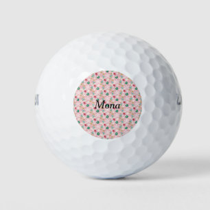 Balles De Golf Bal de golf pour femmes avec fleurs roses