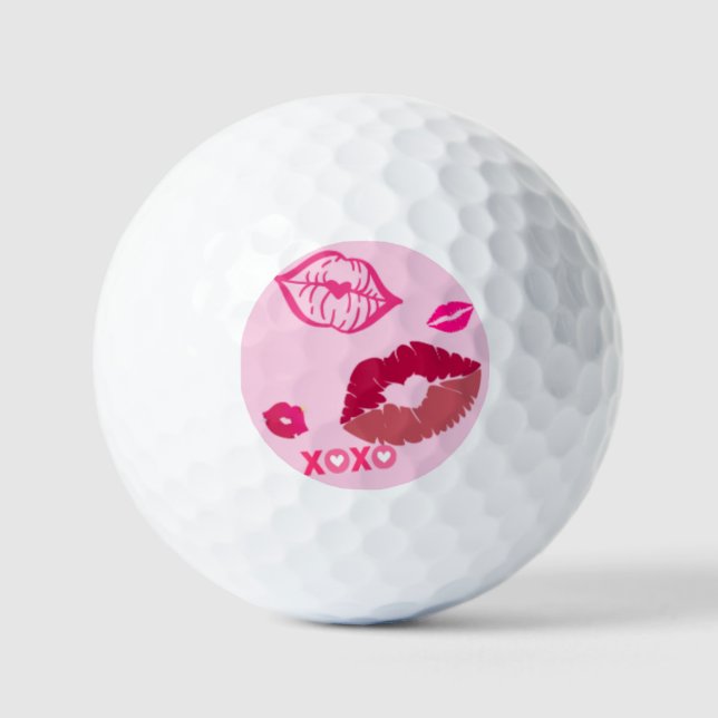 Balles De Golf Bal de golf Womens Rose Lips (Recto)