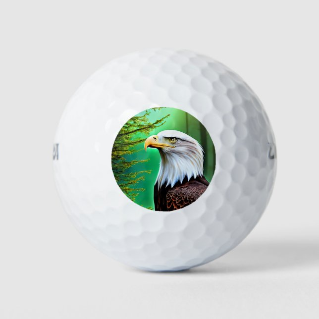 Balles De Golf Bald Eagle Golf Ball (Devant)
