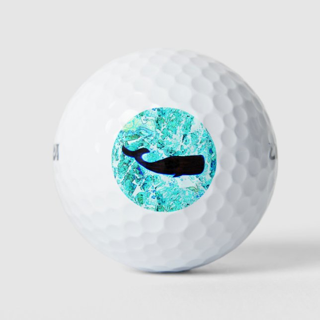 Balles De Golf baleine noire sous-marine (Devant)