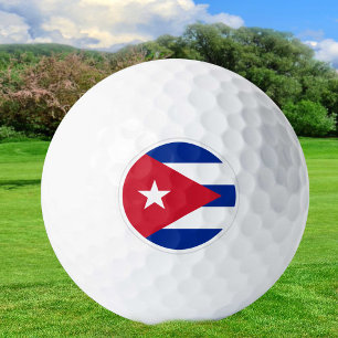 Balles De Golf Ballons de golf Cuba, Golfeurs du drapeau cubain /