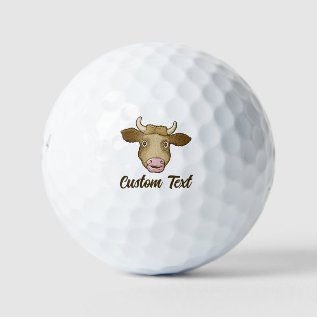 Balles De Golf Ballons de golf de vache surpris (Devant)