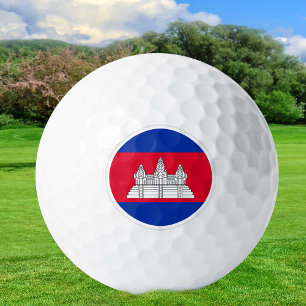 Balles De Golf Ballons de golf du Cambodge, golfeurs de drapeau /