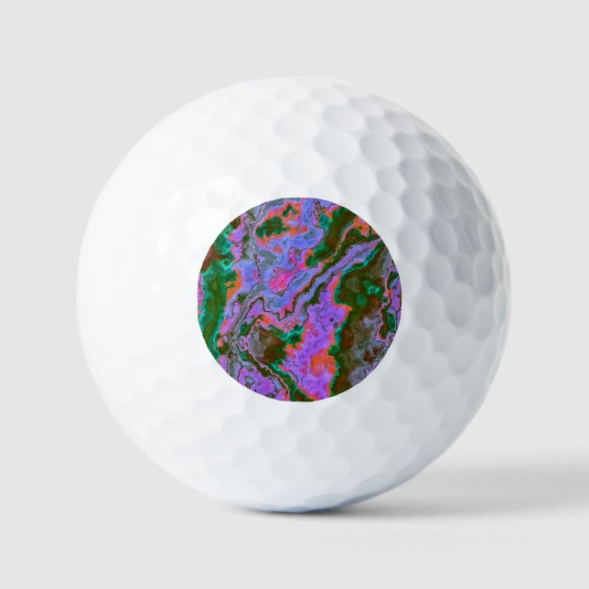 Balles De Golf Ballons de golf en marbre aigre (Recto)