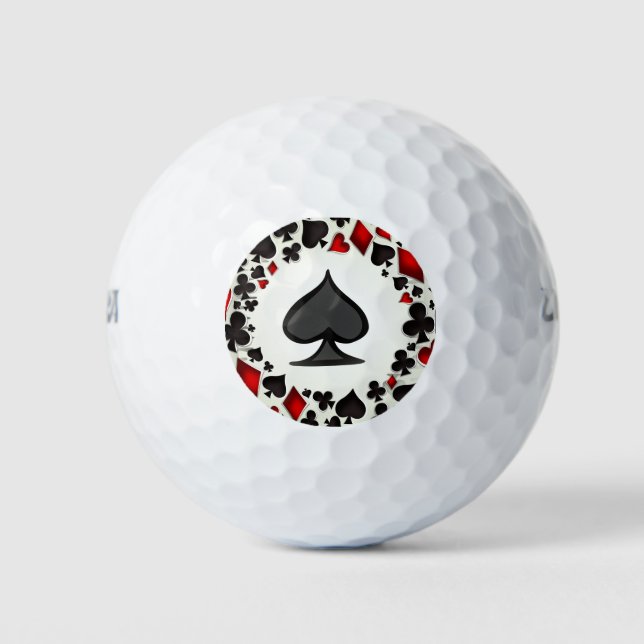 Balles De Golf Ballons De Golf "L'As Des Pique" (Devant)