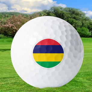 Balles De Golf Ballons de golf Maurice, golfeurs à drapeau / Patr