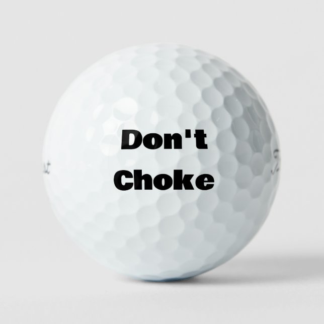 Balles De Golf Balls De Golf Drôle (Recto)