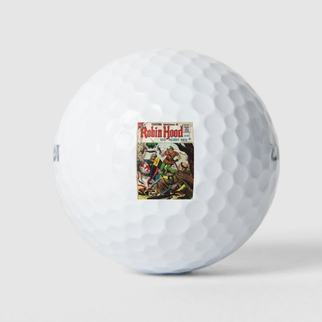 Balles De Golf Bande dessinée rétro Robin Hood (Devant)