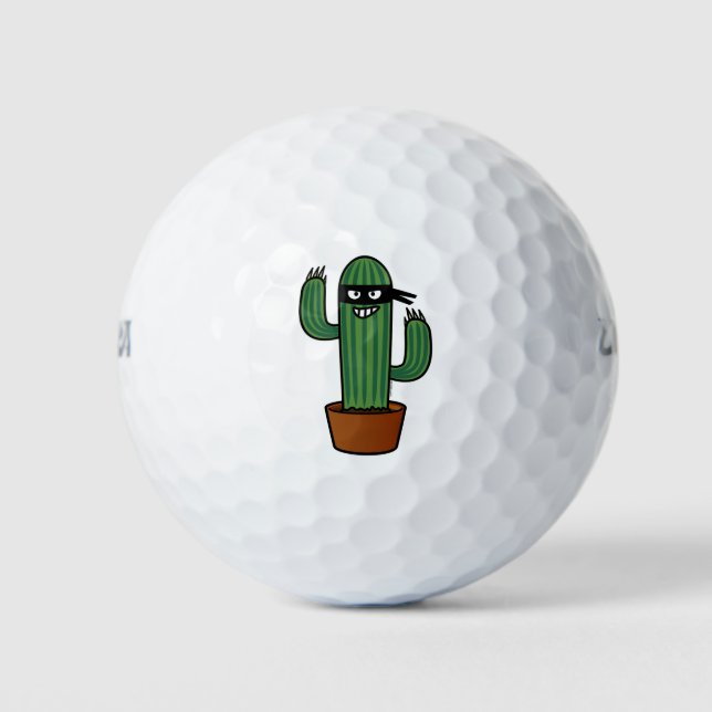 Balles De Golf Bandido ninja masqué bandit sournois (Devant)