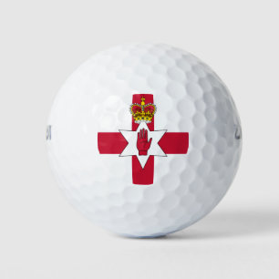Balles De Golf Bannière d'Irlande du Nord