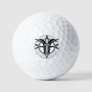 Balles De Golf Baphomet Monochrome Golf Balls