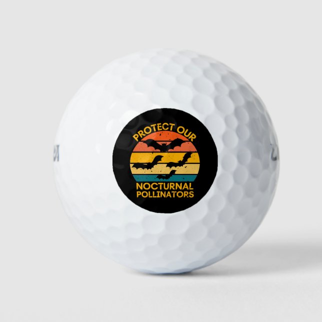 Balles De Golf Bat rétro Vintage (Devant)