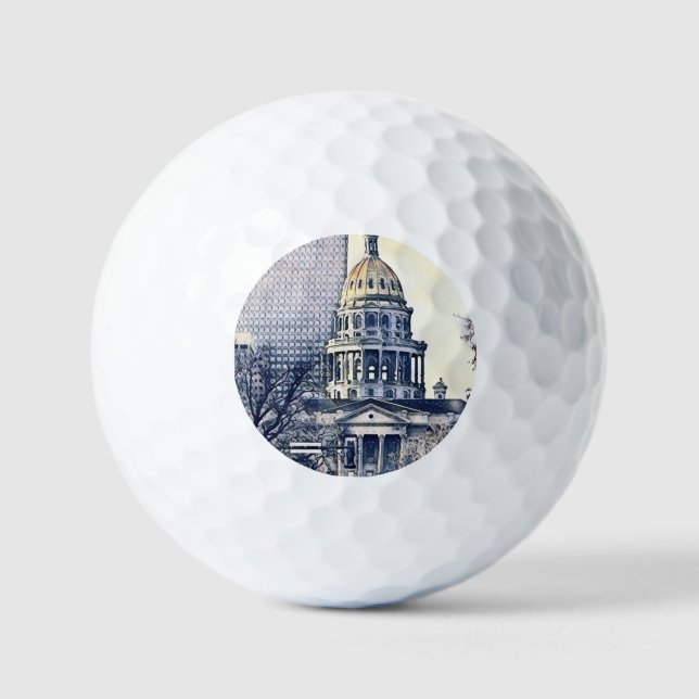 Balles De Golf Bâtiment de la capitale Denver (Recto)
