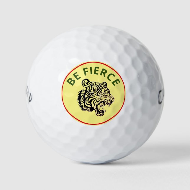 Balles De Golf BE FIERCE TRIBAL TIGER CALLAWAY Golf Balls (Devant)