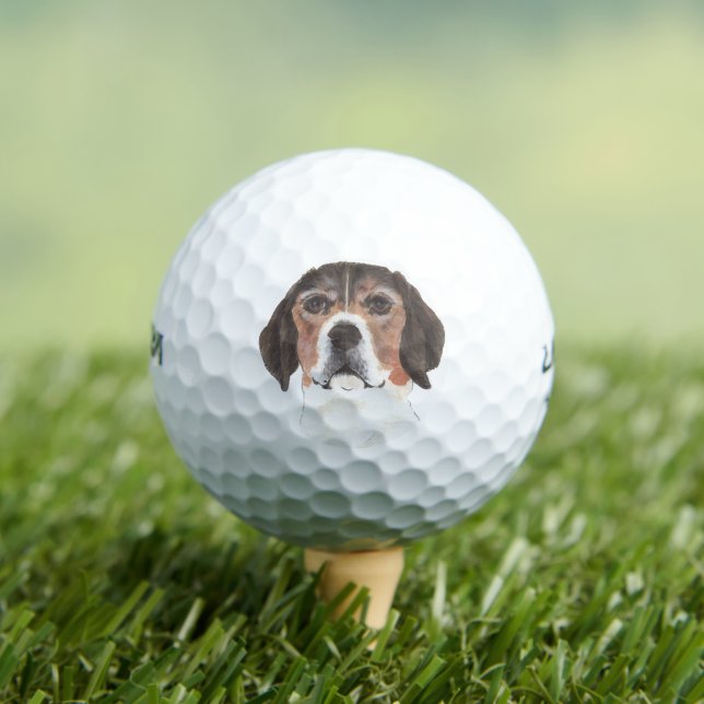 Balles De Golf Beagle personnalisé (T-shirt Insitu)