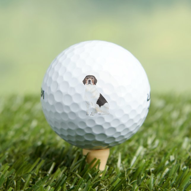 Balles De Golf Beagle personnalisé (T-shirt Insitu)