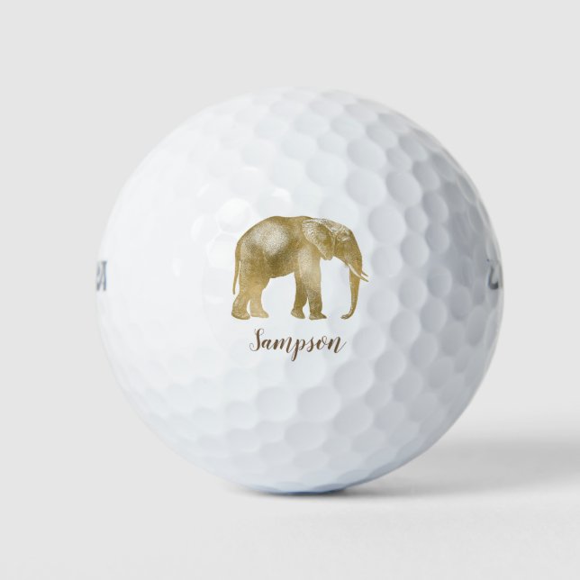 Balles De Golf Beau éléphant (Devant)