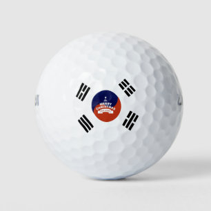 Balles De Golf Beaux Meilleurs voeux Corée du Sud Joyeux Noël