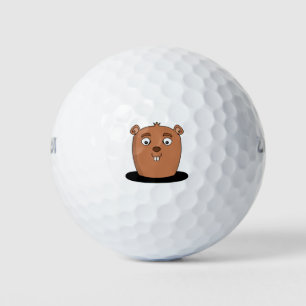Balles De Golf Beaver coming out