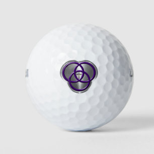 Balles De Golf Belle bague de la Trinité chrétienne avec croix