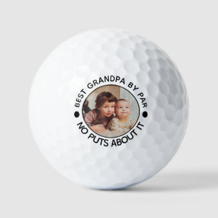 Balles De Golf BEST GRANDPA BY PAR PAR Photo Funny Grand-père cad