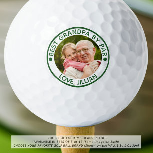 Balles De Golf BEST GRANDPA PAR PAR PAR Photo Green Personnalisé