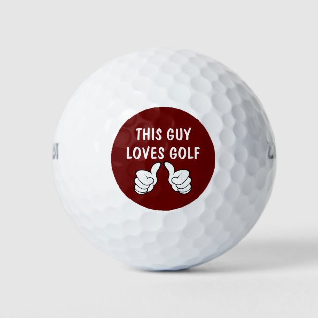 Balles De Golf Best Guys Golf Lover Golf Balls (Devant)
