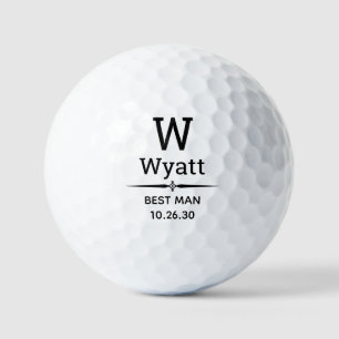 Balles De Golf Best Man Monogrammed Golf Balls