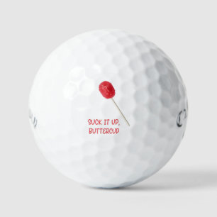 Balles De Golf Beurre à la sueur avec la sucette rouge