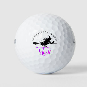 Balles De Golf Bien Sûr Je Peux Conduire Une Sorcière À Bâtons   