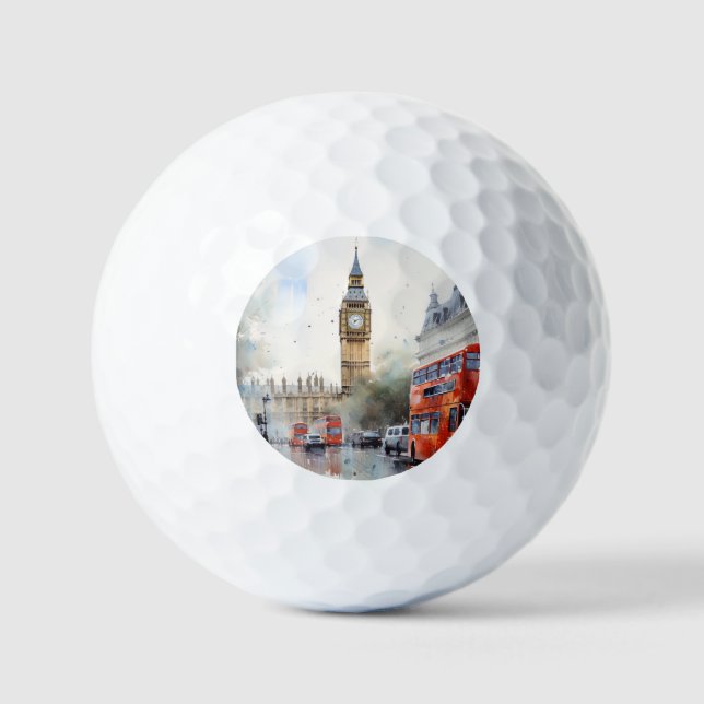 Balles De Golf Big Ben, Londres. (Recto)