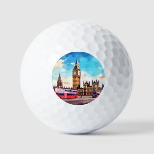 Balles De Golf Big Ben, Londres.