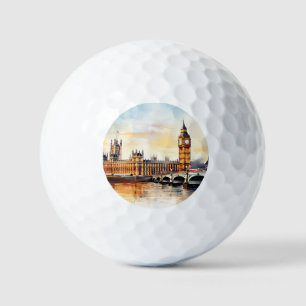 Balles De Golf Big Ben, Londres.