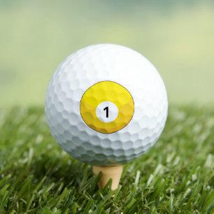 Balles De Golf Billard jaune numéro un