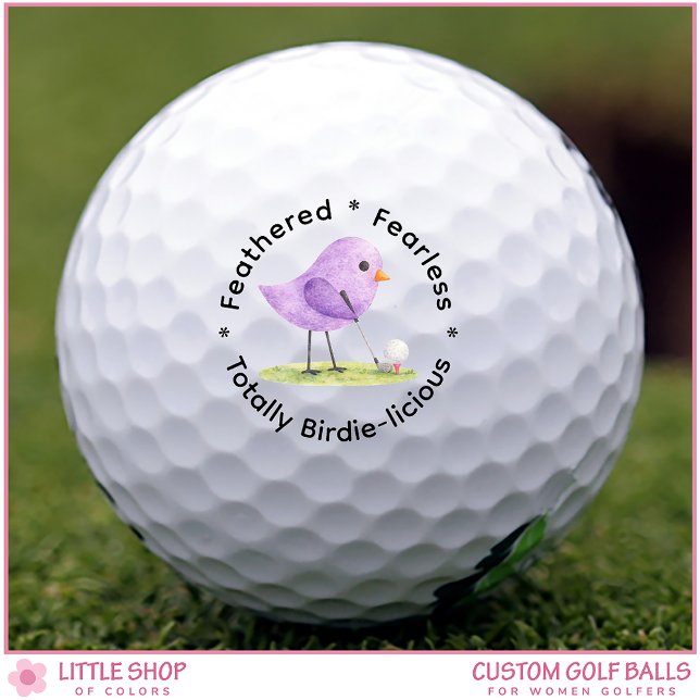 Balles De Golf Birdie-licious Cute Birdie Theme Customizable (Créateur téléchargé)