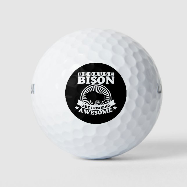 BALLES DE GOLF BISON (Devant)