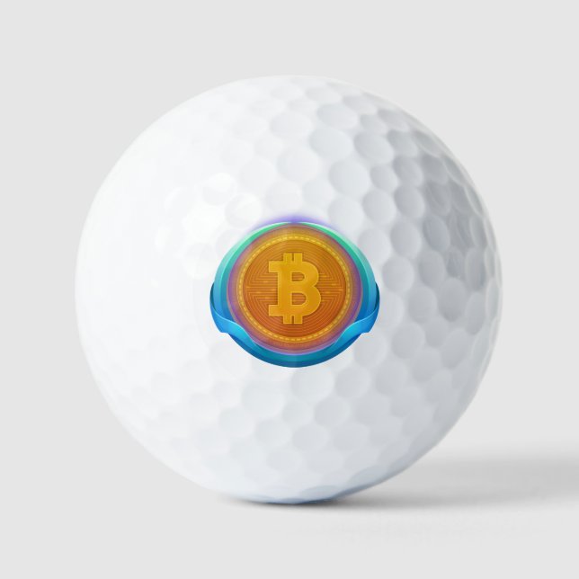BALLES DE GOLF BITCOIN CRYPTOCURANCE (Recto)